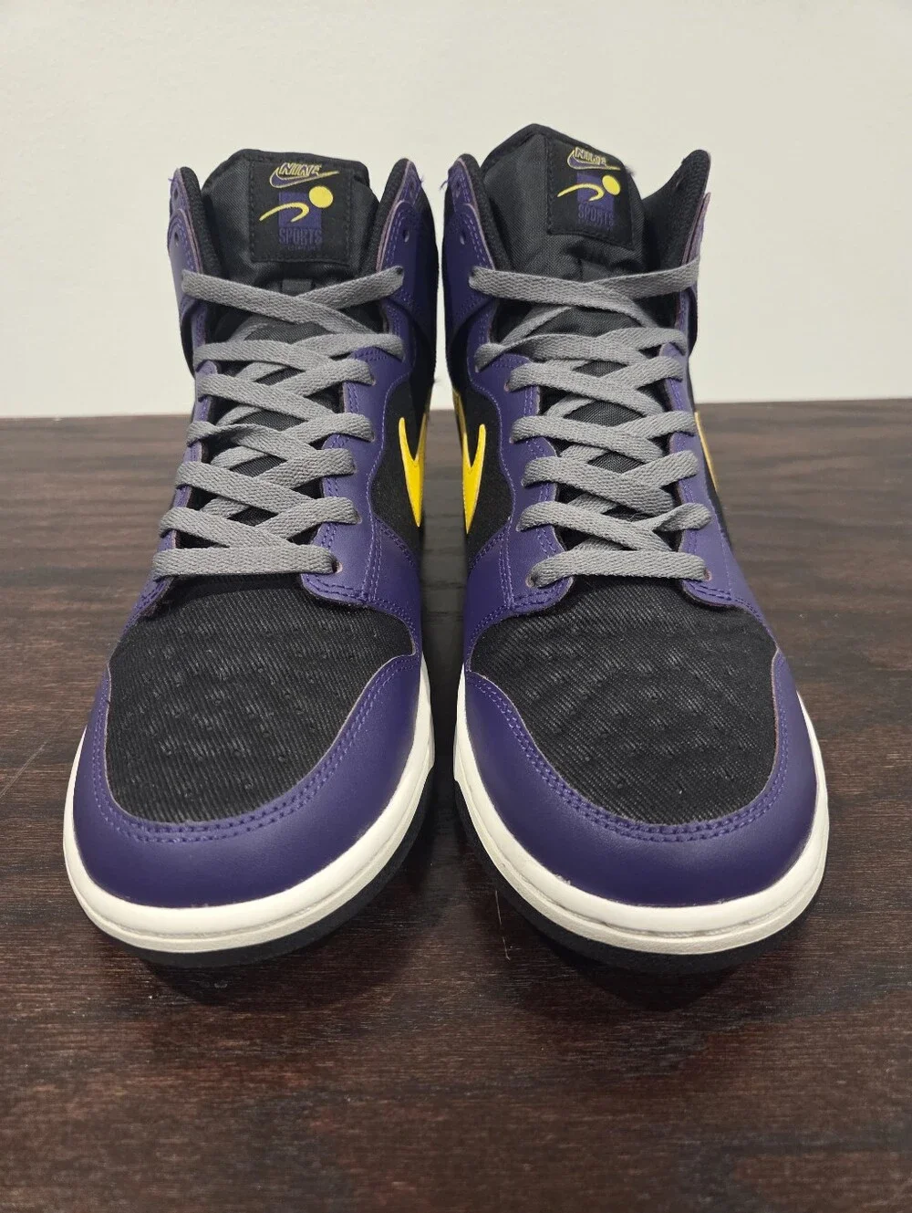 Nike Dunk High Premium EMB 'Lakers' 2021 Men's Size 12